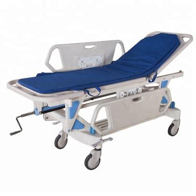 High quality bed medical ambulance transportation stretchers trolley a wheeled stretcher used to transport patients