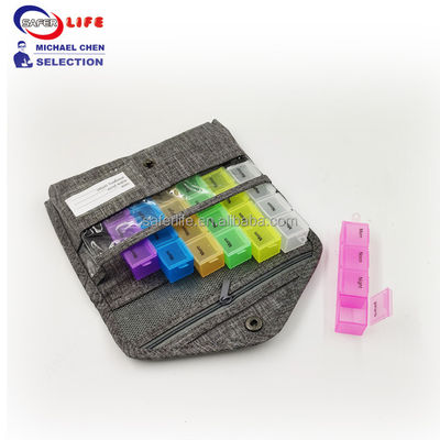 7 days pill box pill holder pill tablet holder 21 times pill container weekly Tablet case for travel
