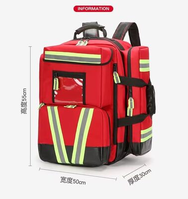 Oxygen Cylinder Large Backpack,Emergency Backpack with 8 Detachable Convenient Zipper Bag,big capacity first aid bag