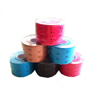 Promotion Water Resistant Kinesiology Hole Sport Tape Cotton Medical