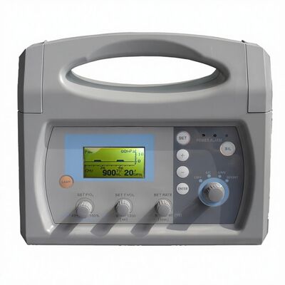 H-100C Digital Transport Ventilator With 8H Backup Battery Full Alarm System Airway Pressure Waveform Display Emergency Rescue Ventilator